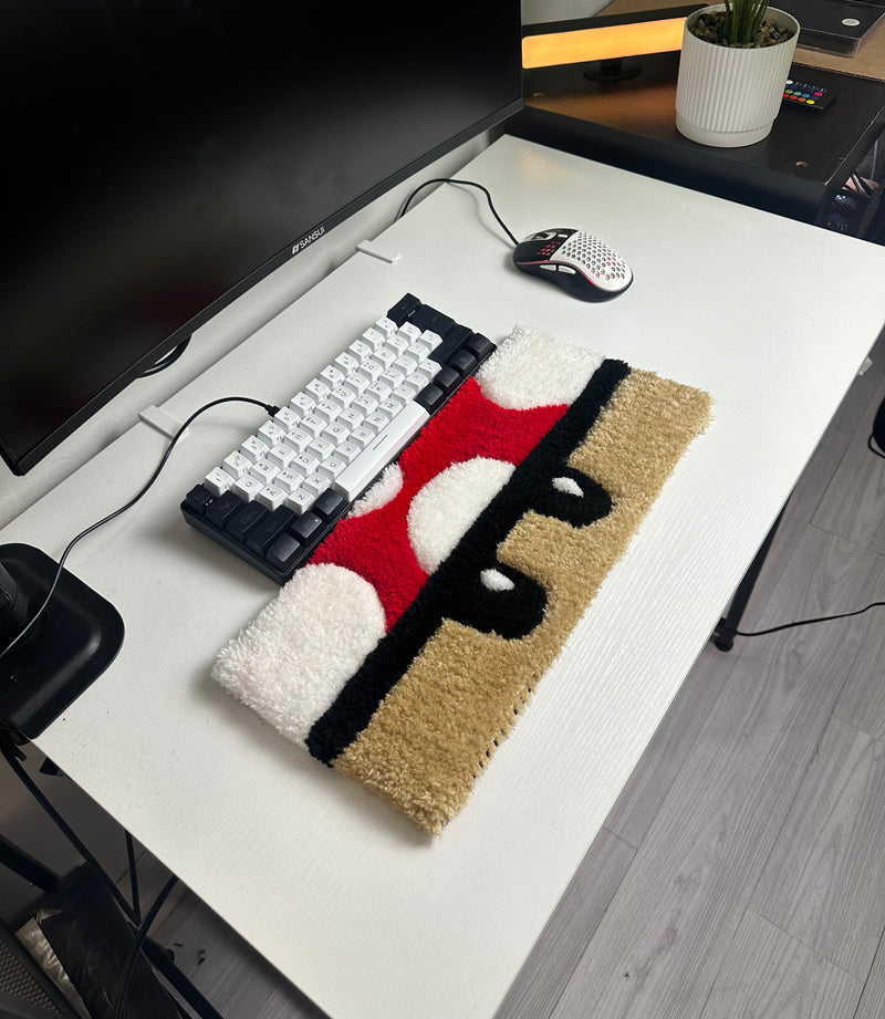 Mario Mushroom Wrist Rest Rug
